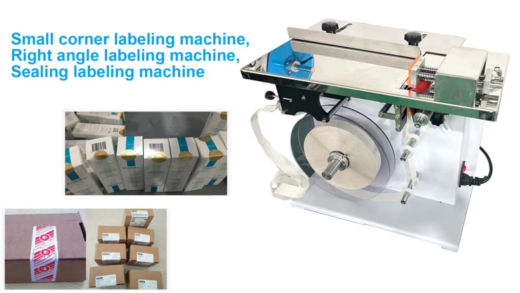 Small corner labeling machine